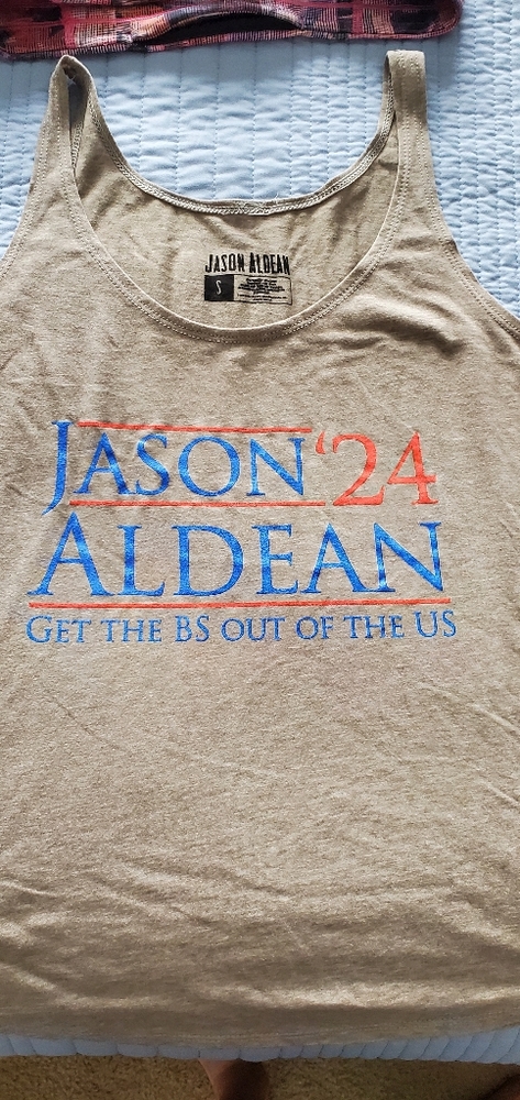 Jason Aldean '24 concert tank Size small